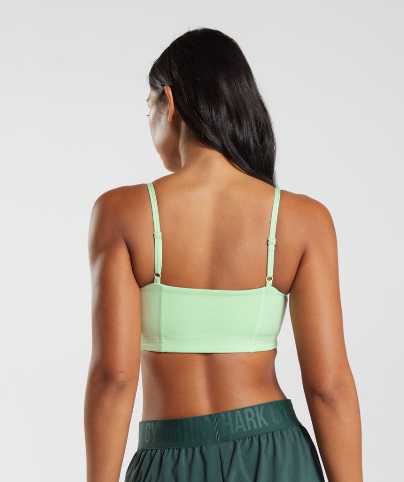 Staniki Sportowe Gymshark Bandeau Damskie Mięta | PL 847FLB